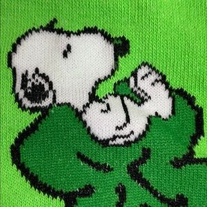 Peanuts Green Snoopy Socks